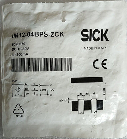 SICK IM12-04BPS-ZCK PROXIMITY SENSOR - SICK