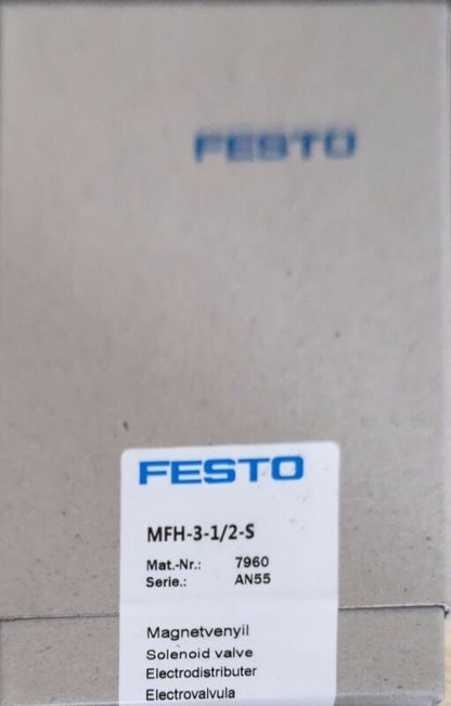 1PC Festo MFH-3-1/2-S 7960 Solenoid Valve