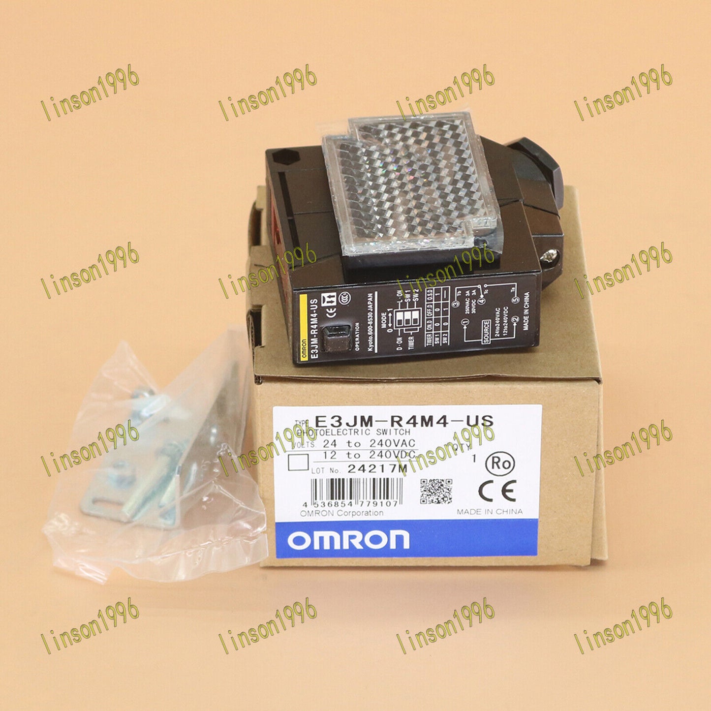 Omron E3JM-R4M4-US Photoelectric Switch - OMRON
