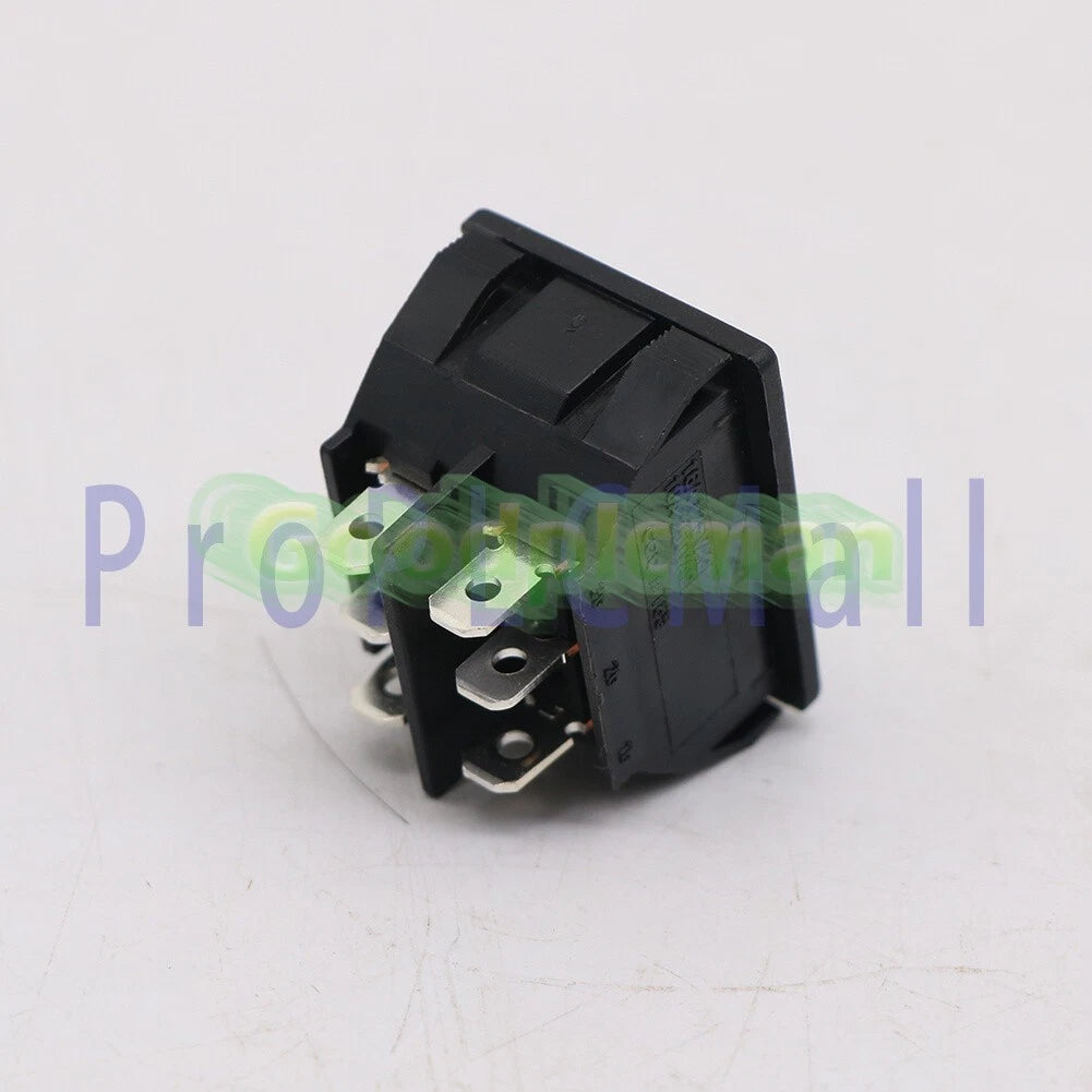 SCI R13-87 6 Pins 10A 250VAC Rocker Switch Double Side Self-Reset 1x