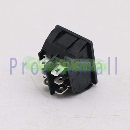 SCI R13-87 6 Pins 10A 250VAC Rocker Switch Double Side Self-Reset 1x