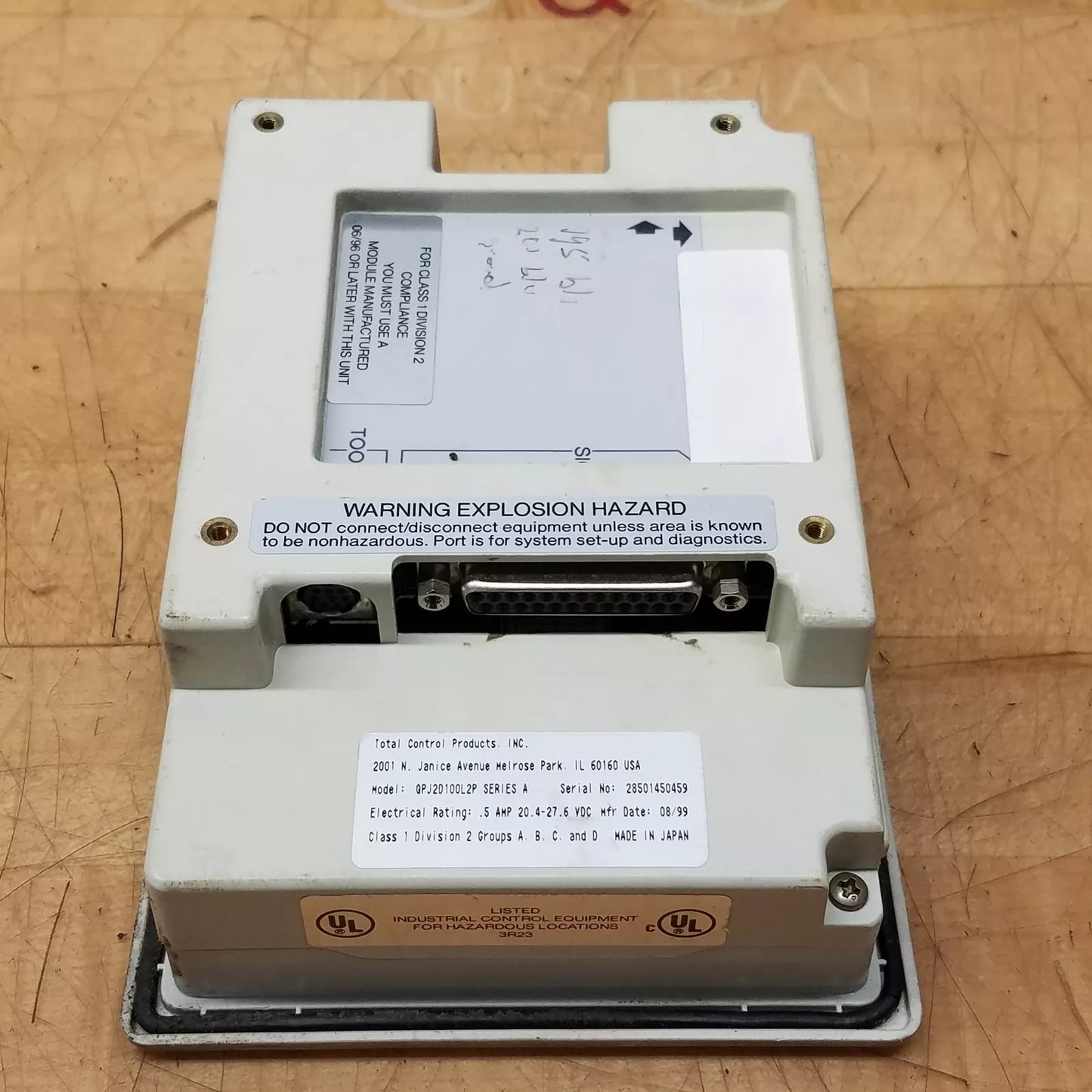 QPJ-2D100-L2P Operator Interface Panel - TOTAL CONTROL PRODUCTS