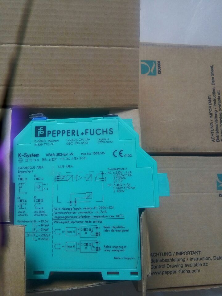 new 1pcs PEPPERL+FUCHS Safety Barrier KFA6-SR2-EX1.W Part No. 103374 - PEPPERL+FUCHS