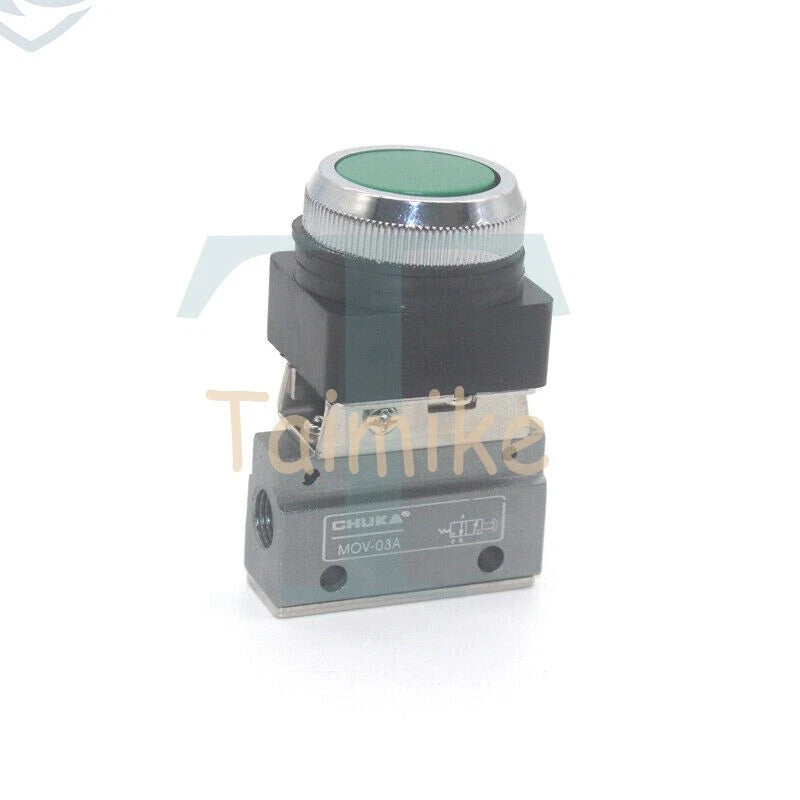 Pneumatic Control Valve MOV-03A Mechanical Button Valve 2 Position 3 Way 1/8'' *