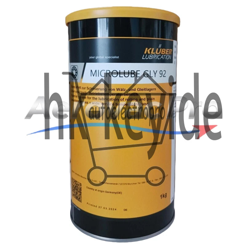 1Pcs KLUBER Lubrication Microlube GLY 92 Grease 1Kg (2.2LB) SAFE RELIABLE