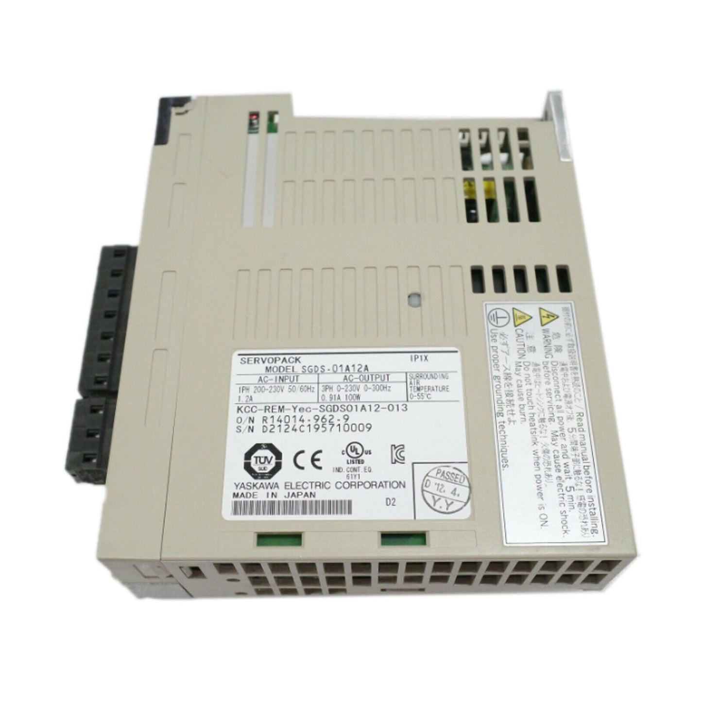 Yaskawa SGDS-01A12A AC Servo Drive | High-Performance AC Servo Motor | Yaskawa Industrial Solutions - YASKAWA