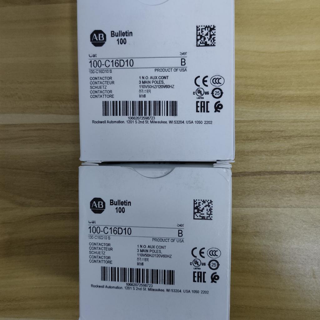 Allen Bradley 100-C16D10 Contactor New in Box - ALLEN BRADLEY