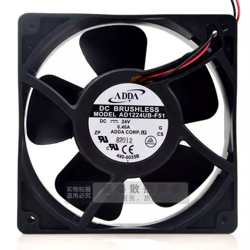 ADDA AQ1224UB-F51 DC24V 0.40A 2-Wire Inverter Cooling Fan