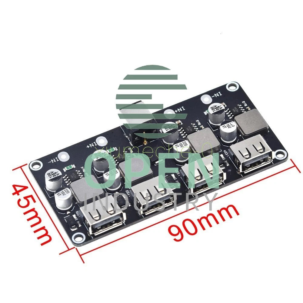 12V 24V to QC3.0/2.0 Car Charger Fast Charge 4 Channel DC Step-Down Module M8