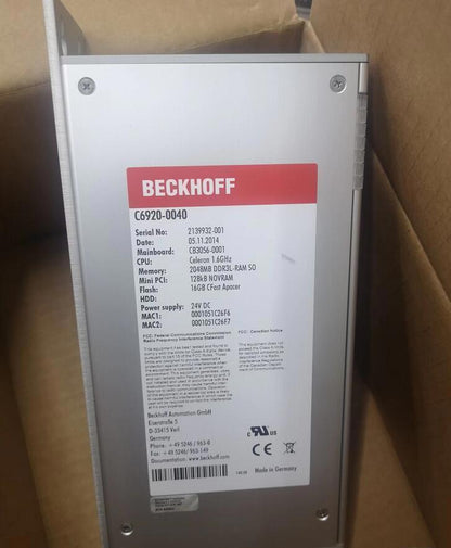 1PC Beckhoff C6920-0040 PLC Module - BECKHOFF