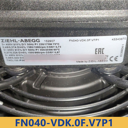 new Ziehl-Abegg FN040-VDK.0F.V7P1 1PC Axial-Flow Fan FN040VDK.0F.V7P1 - ZIEHL-ABEGG
