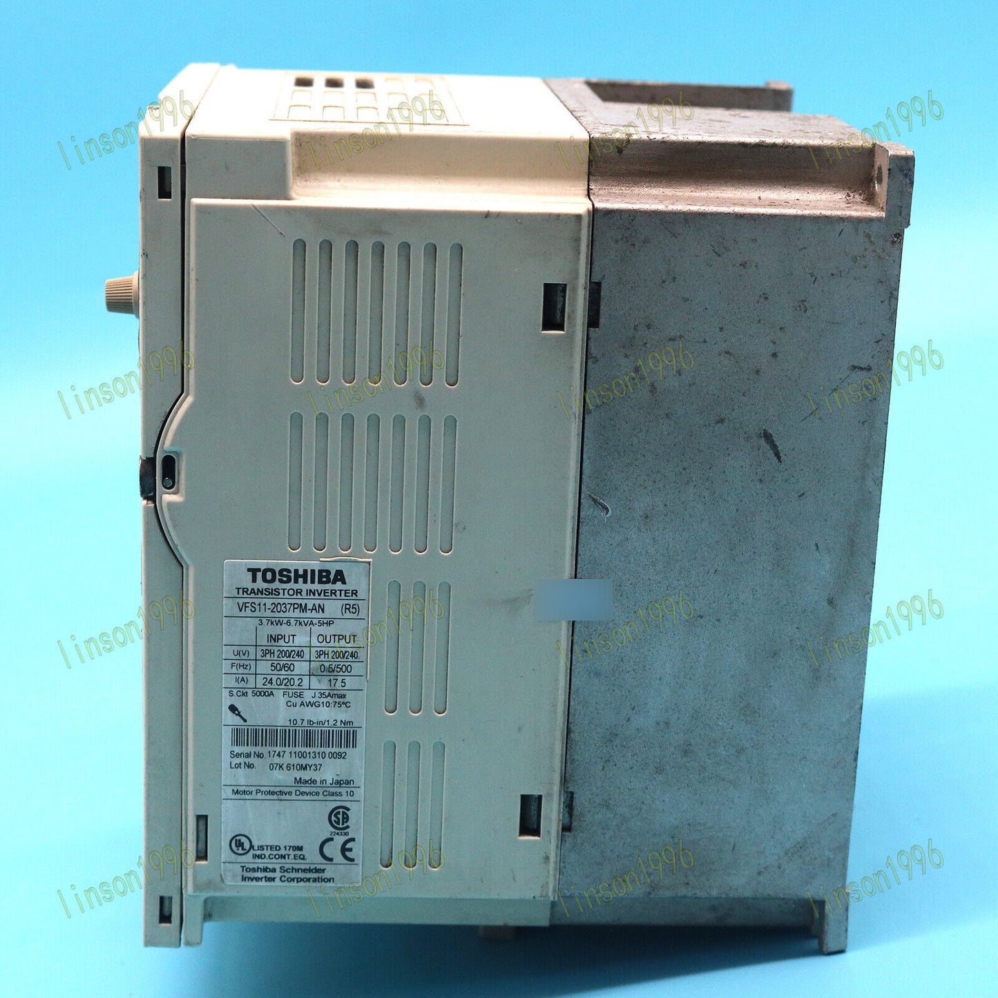 used 1PC VFS11-2037PM-AN (R5) For TSB 3.7KW 220V Frequency Converter SPOT STOCKS - KOEED