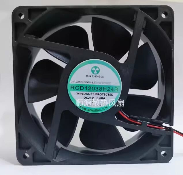 RUN CHENG DA RCD12038H24B 12038 DC24V 0.31A 12CM 2-Wire Cooling Fan