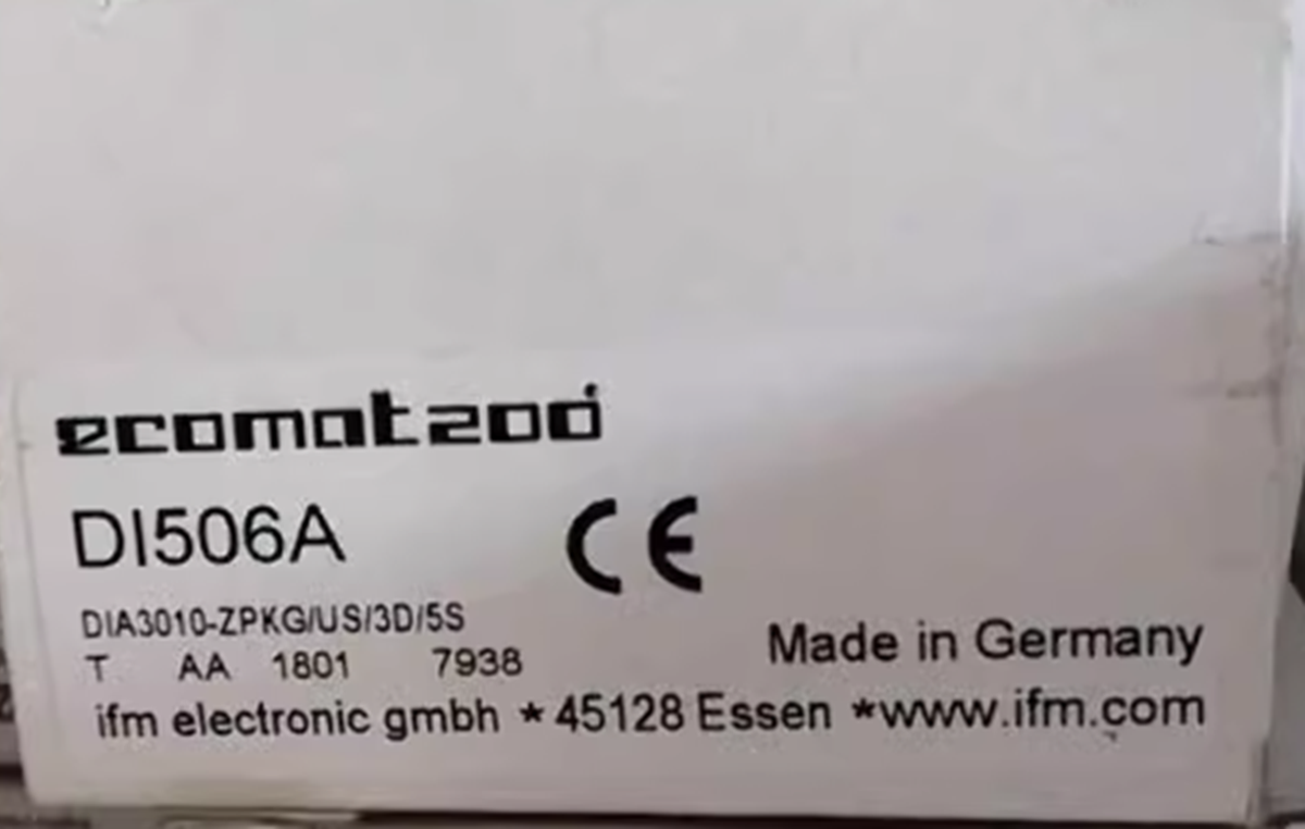 IFM DI506A Speed Monitor Sensor - High-Precision Speed Monitoring Device for Industrial and Automotive Applications - IFM
