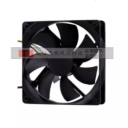 Y.S.TECH YW12025012BH 12025 DC12V 0.46A 12CM 4-Wire PWM Cooling Fan