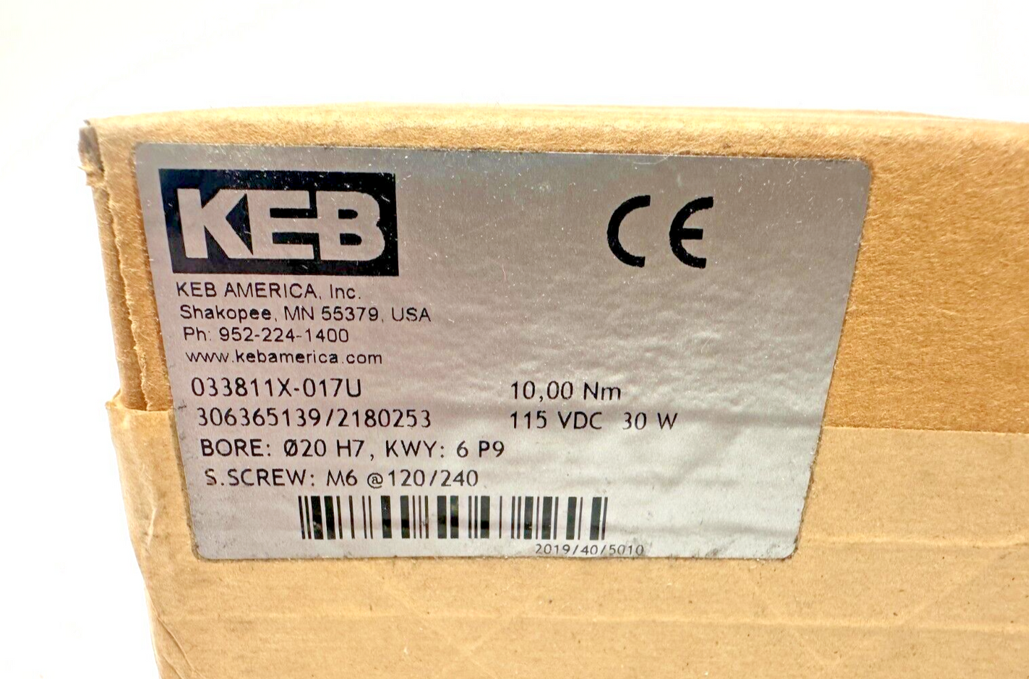 new KEB 033811X-017U Spring Brake - KEB