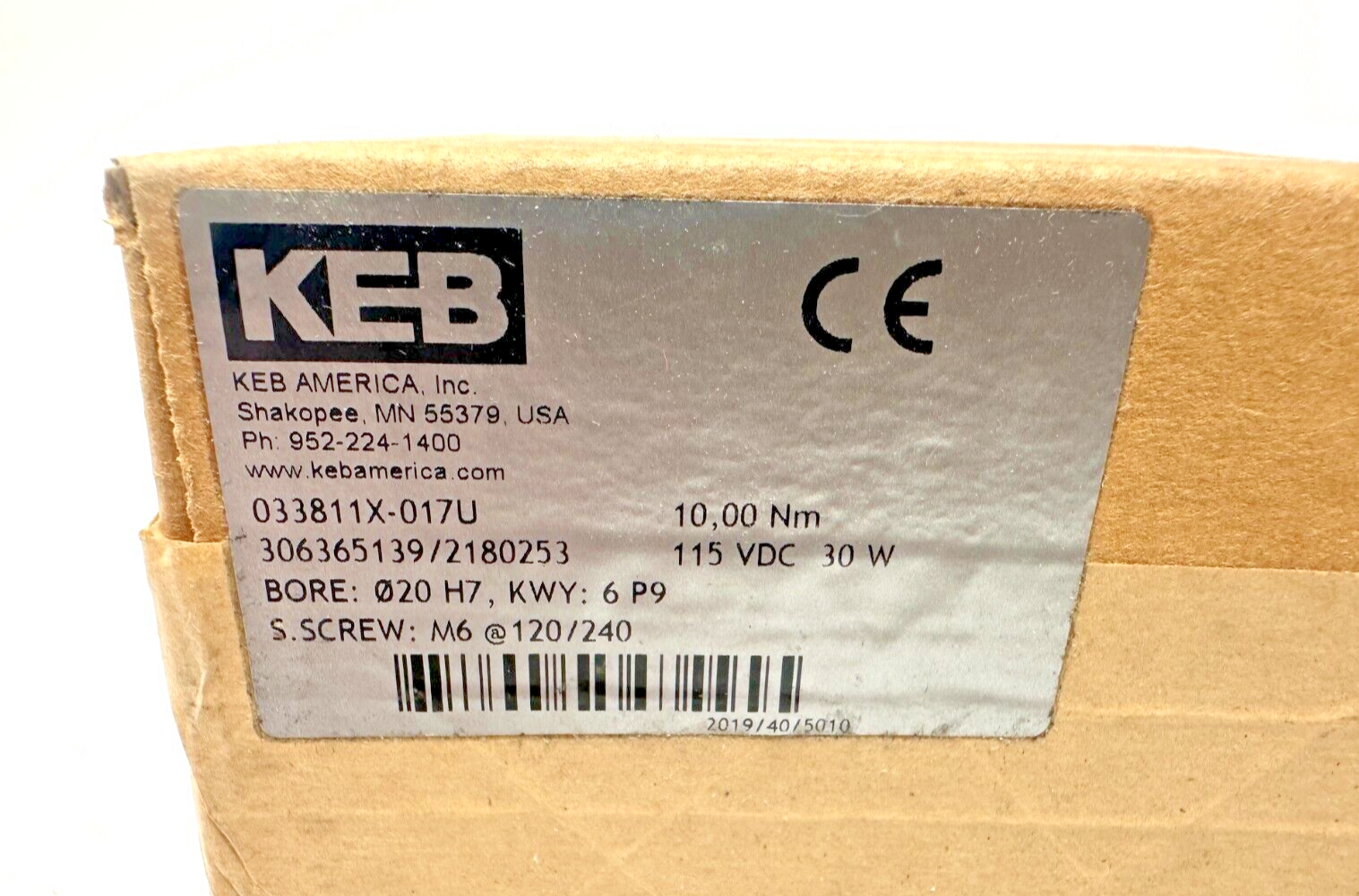 new KEB 033811X-017U Spring Brake