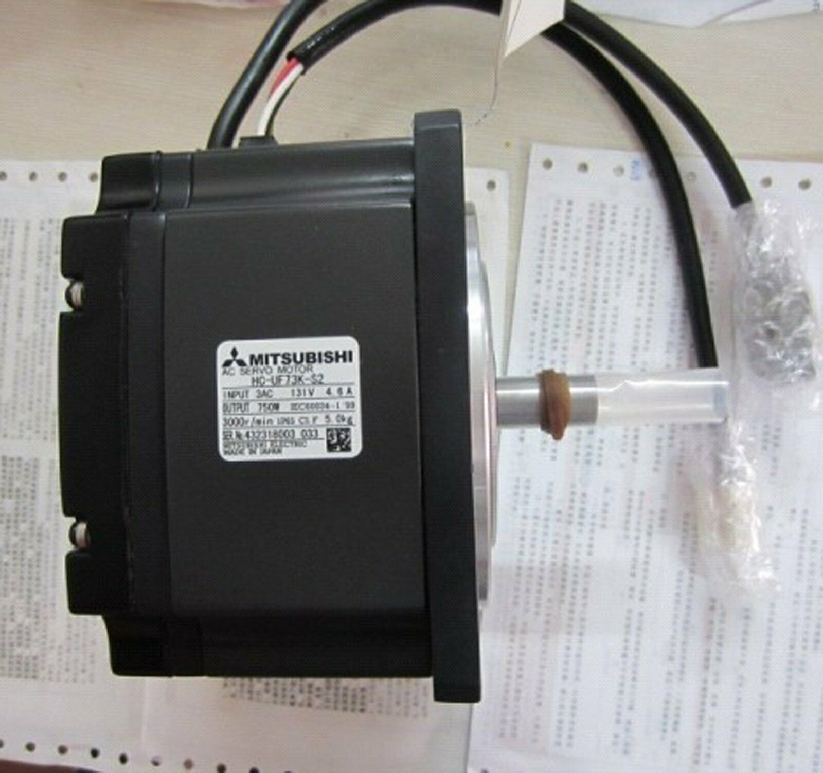 Mitsubishi Servo Motor HC-UF73K-S2 1-Year Warranty - MITSUBISHI