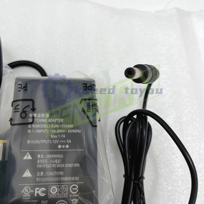 1PCS SUN-1200500 12V 5A SWITCHING ADAPTER POWER SUPPLY~