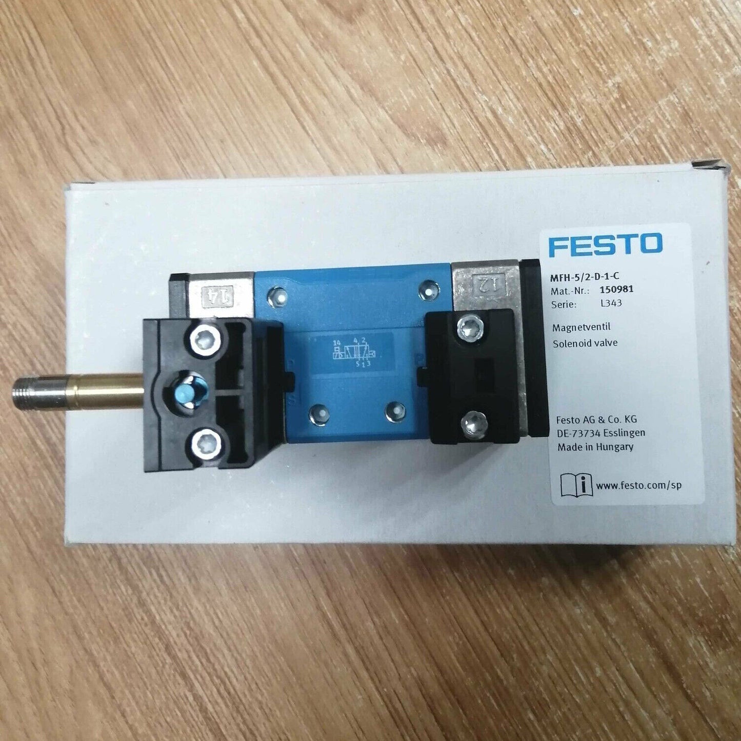 1Pc Festo MFH-5/2-D-1-C Solenoid Valve in Box | SPOT STOCKS - FESTO