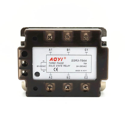 new Three-phase solid state relay SSR3-AA 10A 25A 40A 90A AC-AC 80-250V/24-380V AC