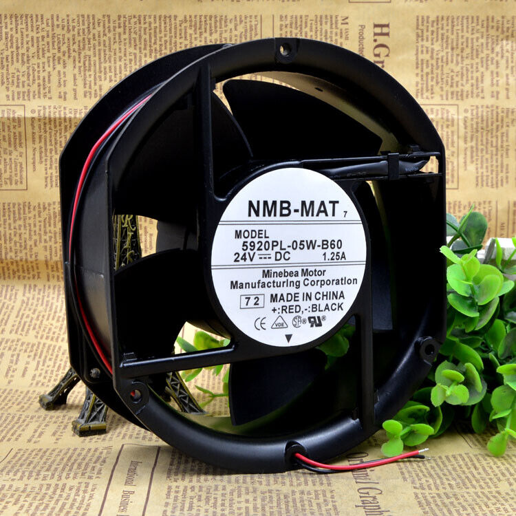 new NMB 5920PL-05W-B60 17251 24V 1.25A 2-wire aluminum frame Inverter Cooling fan - NMB