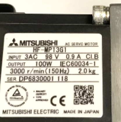 MITSUBISHI HF-MP13G1 Servo Motor - New - MITSUBISHI