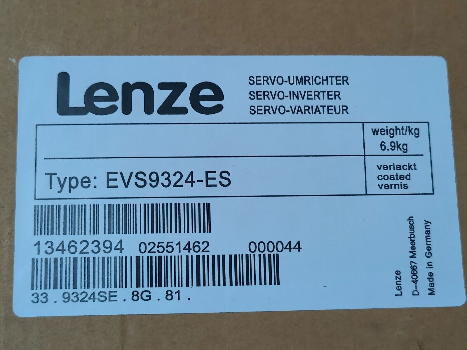 new 1PC  Lenze EVS9324-ES Inverter EVS9324ES ping