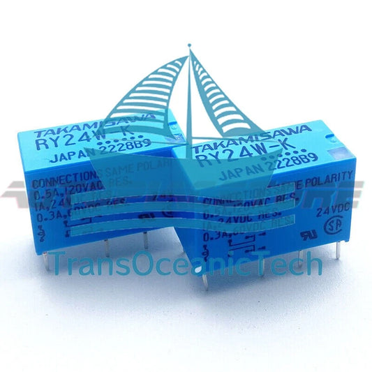10PCS TAKAMISAWA RY24W-K 24VDC Signal Relay 8Pins 0.5A 12VAC~