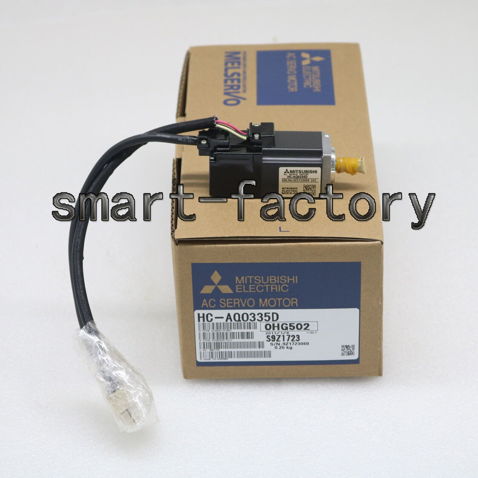 New Mitsubishi servo motor HC-AQ0335D 1-year - MITSUBISHI