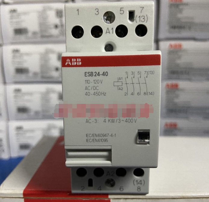 new 1PC  ABB  ESB24-40 GHE3291102R0004  110-120VAC/DC Contactor 4NO