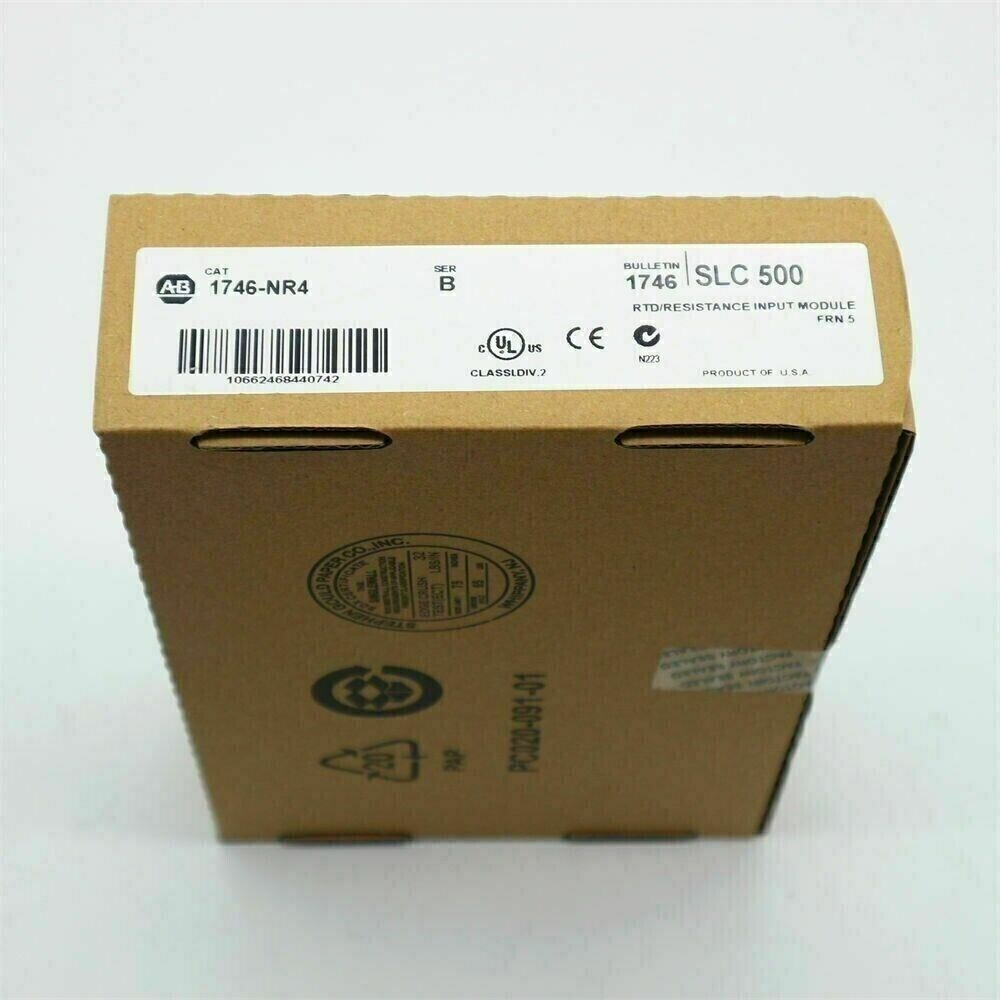 New Factory Sealed AB 1746-NR4 SER B SLC 500 RTD Resistance PLC Module - NEW FACTORY SEALED