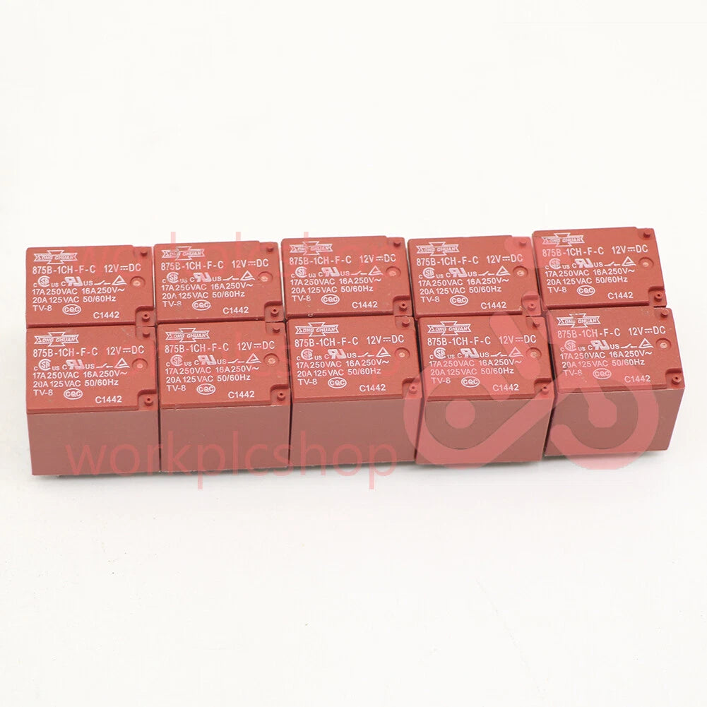 10PCS Song chuan 875B-1CH-F-C 12VDC Power Relay 5Pins