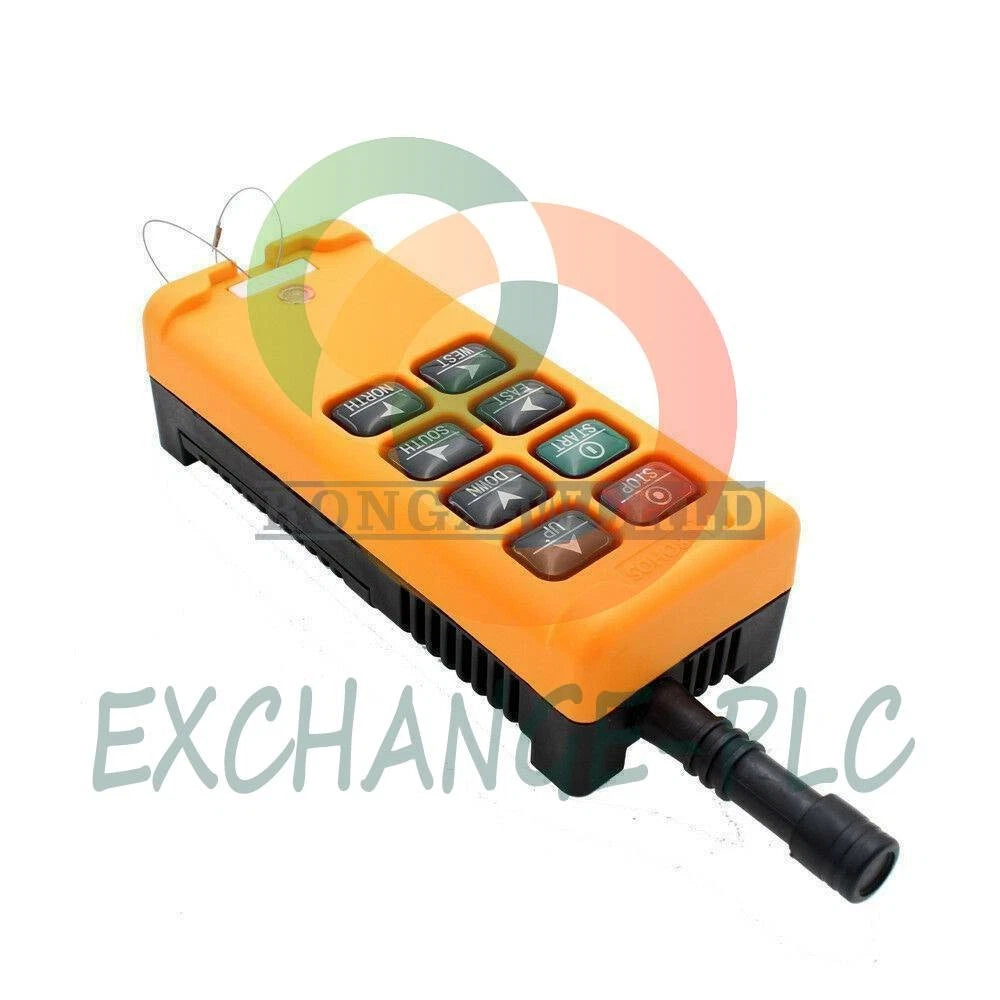 2 Transmitters 8 Channels Industrial Wireless Crane Hoist Remote Control 12-380V