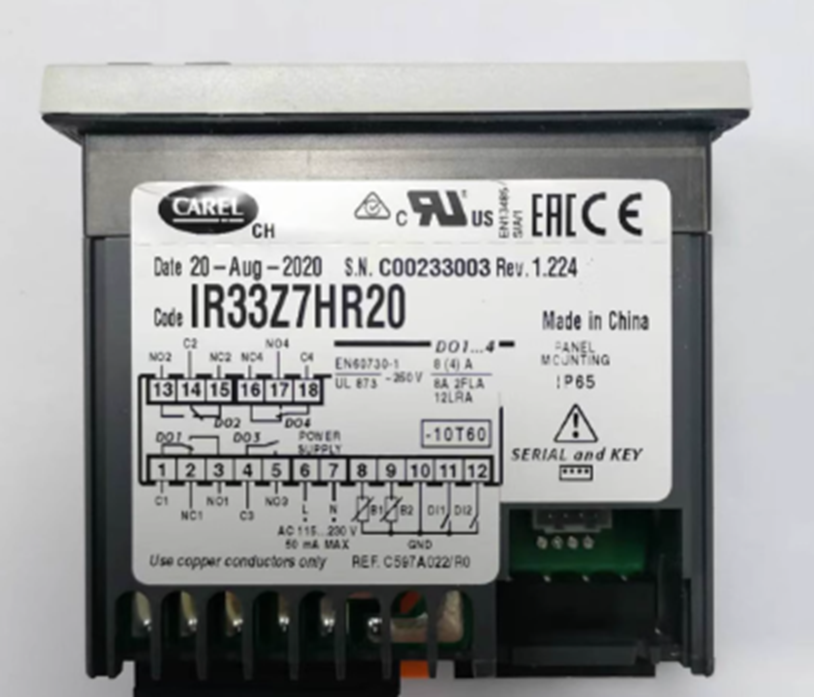 new  CAREL IR33Z7HR20 Temperature Controller CAREL