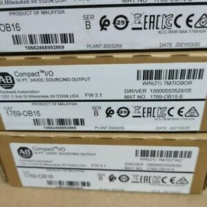New Factory Sealed CompactLogix 16 Pt 24VDC Module 1769OB16 - COMPACTLOGIX