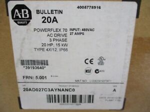 Allen Bradley PowerFlex70 AC Drive 15kW/20HP 400V - ALLEN BRADLEY