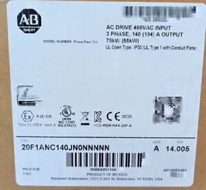 PowerFlex Air Cooled 753 AC Drive, 20F1ANC140JN0NNNNN - POWERFLEX