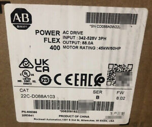 Sealed AB PowerFlex 400P 22P-D088A103 | High-Efficiency Industrial Motor | 400V 50Hz | Sealed Design | Long Service Life - POWERFLEX