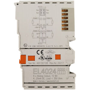 4-Channel Analog Output Terminal EL4024 Beckhoff SHIP - BECKHOFF