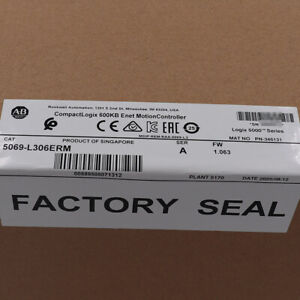 New Allen-Bradley 5069-L306ERM CompactLogix 600KB Factory Sealed New - ALLEN-BRADLEY