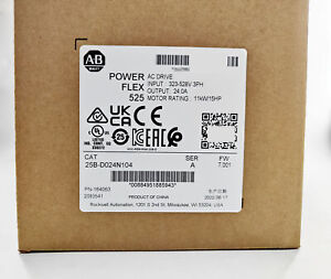 Allen-Bradley AB 25B-D024N104 PowerFlex 525 11kW 15Hp AC Drive Ser A 25BD024N104 - ALLEN-BRADLEY