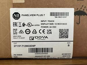 Sealed Allen-Bradley AB 2711P-T12W22D9P PanelView Plus 12-Inch 7 Color Touch Monitor - ALLEN-BRADLEY