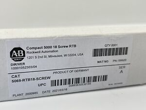 New Sealed Allen Bradley 5069-RTB18-SCREW Compact 18-Screw Set in Box - ALLEN BRADLEY