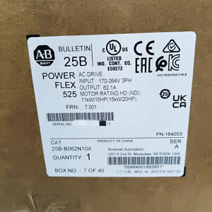 25B-B062N104 Allen-Bradley PowerFlex 525 11KW 15HP AC Drive - ALLEN-BRADLEY