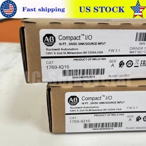 New Sealed PLC AB 1769 IQ16 SER Module Compact 16 PT 24VDC Input Module - SEALED PLC