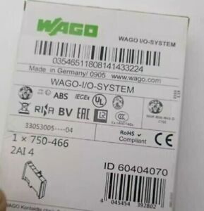 WAGO 750-466 2-Channel PLC Input Module WAGO