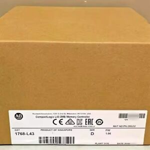 Factory Sealed AB 1768L43 CompactLogix Controller Module – SER D Module - COMPACTLOGIX