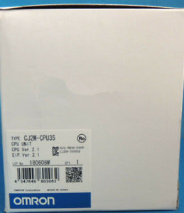 Omron CJ2M-CPU35 PLC Unit Module 60K Step – New In Box - OMRON