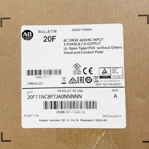 Sealed Allen-Bradley 20F11NC8P7JA0N AC Drive - ALLEN-BRADLEY